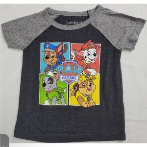 Jumping Beans Paw Patrol Kids T-Shirt - Gray and Black NWOT
